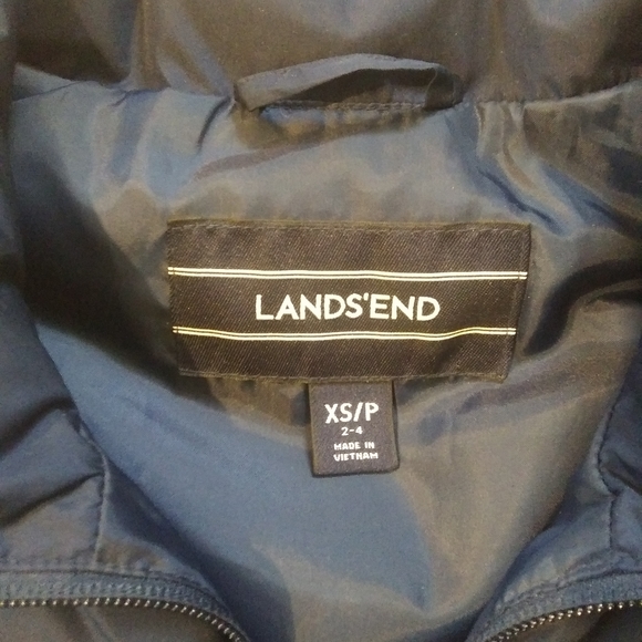 Women's Lands End Down Puffer Vest - Picture 2 of 6